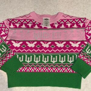 Kids Pink and Green Wicked Sweater